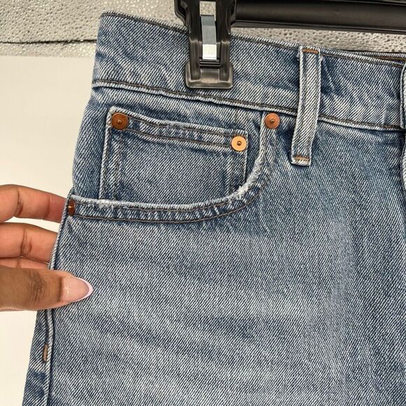 Madewell The Perfect Jean Short in Balsam Wash: Tencel Denim Edition Size 27 - Picture 4 of 13